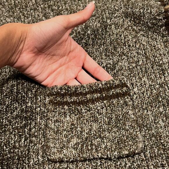 ★ Columbia Vintage Earthy Brown Knit Button-Up Cardigan w/ Front Pockets ★ - Picture 3 of 7